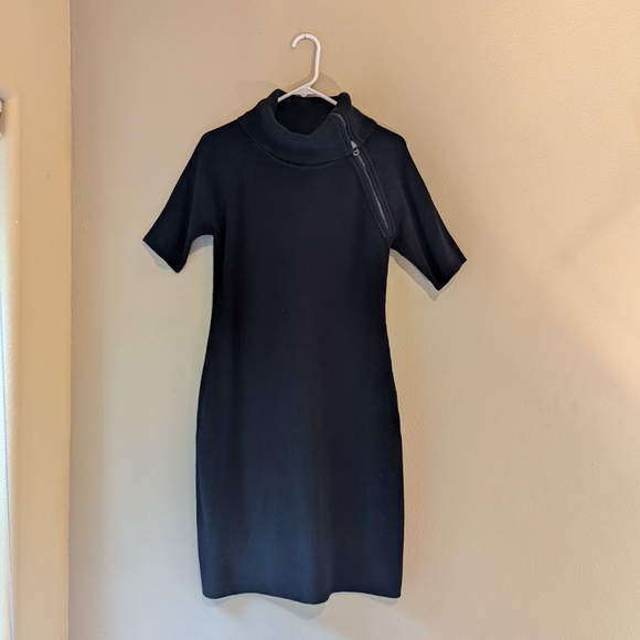 Calvin Klein Classic Black Sweater Dress - Picture 1 of 16